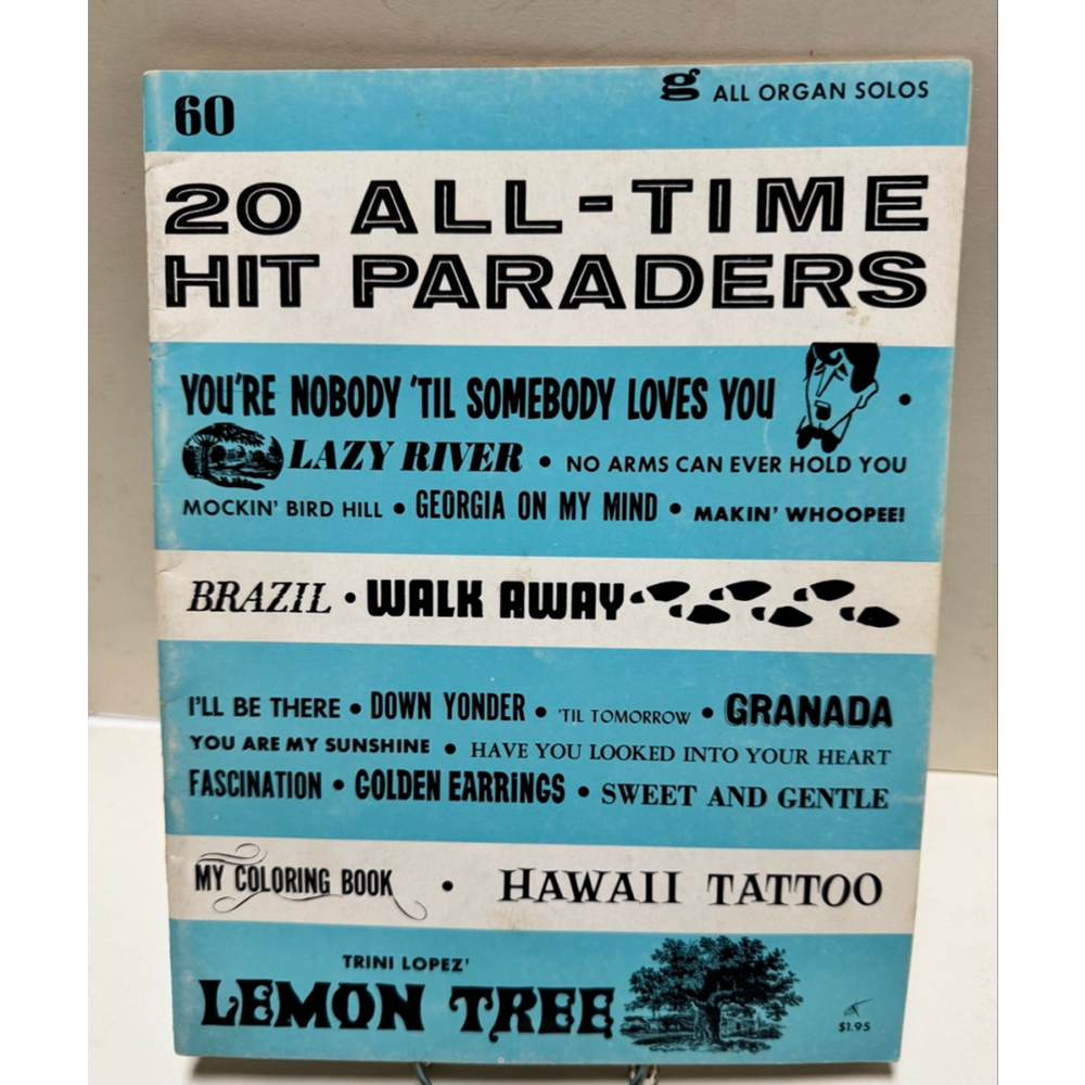 20 All-Time Hit Paraders Number 60 All Organ Solos (1965, Paperback)